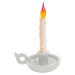 SELETTI LED deko stolní lampa Grimm Bugia tvar svíčky bílá