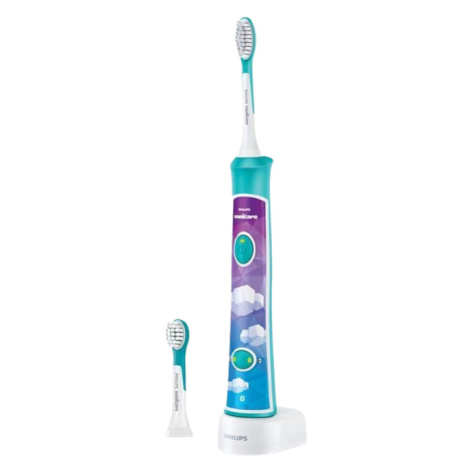 PHILIPS SONICARE Sonický elektrický zubní kartáček dětský s bluetooth zelený HX6322/04