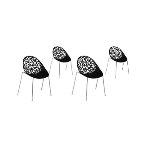 Moderní černá sada jídelních židlí MUMFORD, 66584 BELIANI