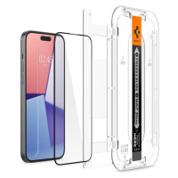 Spigen Glas.tR EZ Fit FC tvrzené sklo pro iPhone 15 - černé 2 ks.