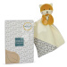 Plyšová liška k mazlení The Organic Fox Doudou et Compagnie se vzorem 20 cm v dárkovém balení 3 