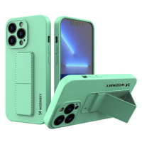 Wozinsky Kickstand Case silikonové pouzdro se stojánkem iPhone 13 mint