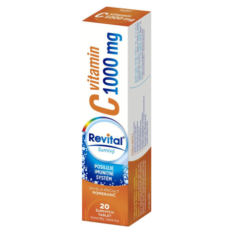 Revital Vitamin C 1000 mg pomeranč 20 šumivých tablet