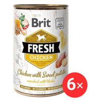 Brit Fresh Chicken with Sweet Potato 6 × 400 g