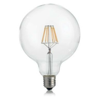 LED filamentová žárovka Ideal Lux Classic Globo D125 Trasp 188959 E27 8W 860lm 3000K 12,5cm čirá