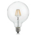 LED filamentová žárovka Ideal Lux Classic Globo D125 Trasp 188959 E27 8W 860lm 3000K 12,5cm čirá
