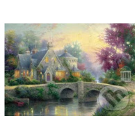 Krajina (Lamplight manor) - Thomas Kinkade - puzzle z kategorie Přírodní scenérie