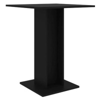 Bistro stolek černý 60 × 60 × 75 cm dřevotříska