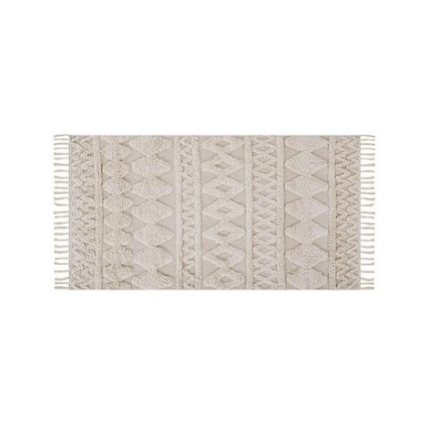 Bavlněný koberec 80 x 150 cm béžový DIDIM, 305209 BELIANI