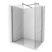 MEXEN/S Kioto Sprchová zástěna WALK-IN 130 x 75 cm, transparent, černá 800-130-202-70-00-075