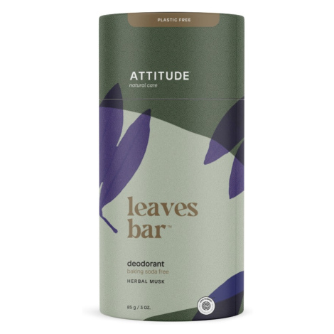 ATTITUDE Leaves bar Přírodní tuhý deodorant Vůně bylinek 85 g