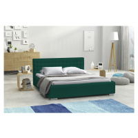 Eka Čalouněná postel SWIFT - Kronos 140x200 cm Barva látky: Smaragdová (19), Úložný prostor: S d