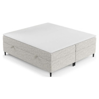 Světle šedá boxspring postel s úložným prostorem 140x200 cm Araya – Maison de Rêve