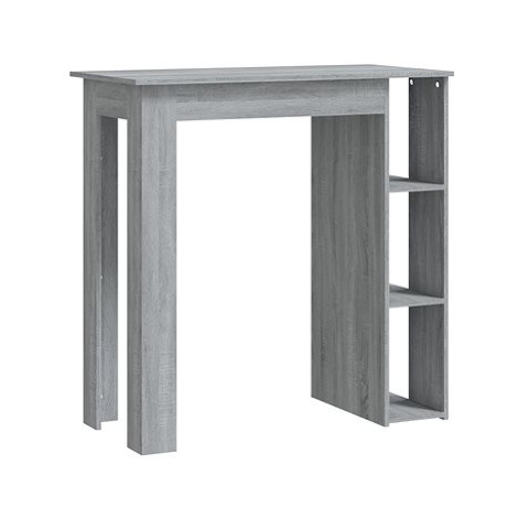 Barový stůl s regálem šedý sonoma 102 × 50 × 103,5 cm, 812964 SHUMEE