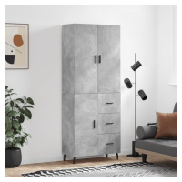 vidaXL Skříň highboard betonově šedá 69,5x34x180 cm kompozitní dřevo