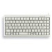 CHERRY klávesnice G84-4100 COMPACT KEYBOARD, lehká, USB, EU, bílá