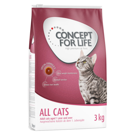 Concept for Life All Cats - Vylepšená receptura! - 2 x 3 kg