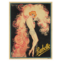 Obrazová reprodukce Barbette Advert (Vintage Lady), 30 × 40 cm