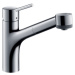 Dřezová baterie Hansgrohe Talis M52 s vytahovací sprškou, 2 proudy chrom 32841000