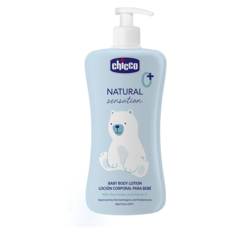 Chicco Mléko tělové Natural Sensation s bambuckým máslem a vitaminem E 500ml, 0m+