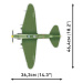 Cobi 5744 II WW Iljušin Il-2 Šturmovik, 1:32, 636 k, 2 f