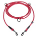 Rukka® Nastavitelné lanové vodítko, červené - velikost M: D 300 cm, Ø 8 mm