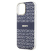 DKNY PC/TPU Repeat Pattern Tonal Stripe Magsafe kryt iPhone 13 modrý