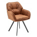 LuxD Designová židle Joe, hnědá