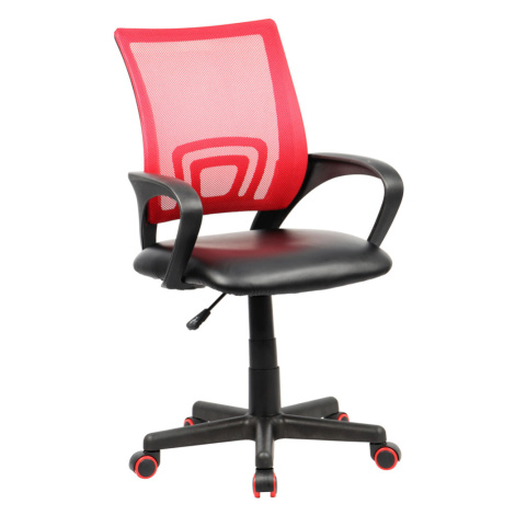 Otočná Židle Offal Červeno-Černá Möbelix