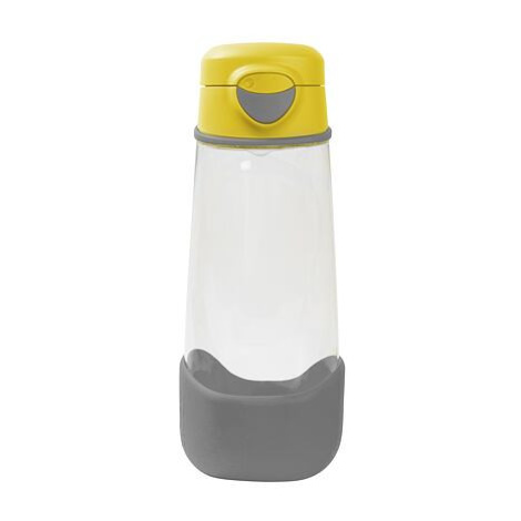 b.box Sport láhev na pití 600 ml - žlutá/šedá