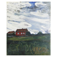 Obrazová reprodukce The Red House, Munch, Edvard, 32.9 × 40 cm