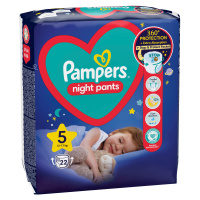 Pampers Night Pants Kalhotkové plenky vel. 5, 12-17 kg, 22 ks