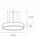 LED2 3271451DT MONO 80 P-Z, W DIM 100W 2CCT 3000K/4000K závěsné bílé