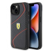 Ferrari hard silikonové pouzdro iPhone 15 PLUS 6.7" black Twist Metal Logo