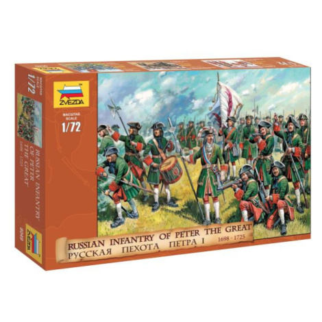 Wargames (AOB) figurky 8049 - Russian Infantry (Peter the Great) (1:72) Zvezda