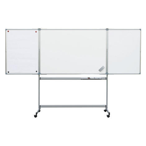 MAUL Sklopná tabule, mobilní, ocelový plech, s povlakem, š x v 1500 x 1000 mm