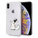 Karl Lagerfeld KLHCI65CFNRC iPhone Xs Max pevné pouzdro průhledné Choupette Fu