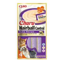 Pochoutka Churu Hairball tuňák 4x14g