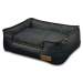 Tmavě modrý pelíšek pro psa 46x57 cm Lounge Bed Denim Medieval Blue / Dark Chocolate S – P.L.A.Y