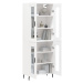 vidaXL Skříň highboard bílá 69,5 x 34 x 180 cm kompozitní dřevo