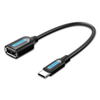 Vention USB-C (M) to USB (F) OTG Cable 0.15m Black PVC Type