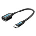 Vention USB-C (M) to USB (F) OTG Cable 0.15m Black PVC Type