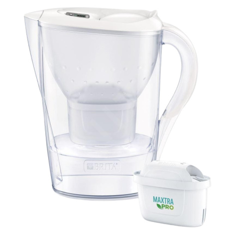 BRITA Marella Cool Memo, 3x filtr MX PRO, Filtrační konvice, bílá 2.4 l