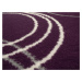 Alfa Carpets  Kusový koberec Kruhy lila - 120x170 cm