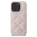 Zadní kryt Guess PU Leather Quilted pro Apple iPhone 16 Pro Max, růžová