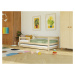 Benlemi Jednolůžková postel ze dřeva SAFE 5v1 se zábranou a přistýlkou Zvolte barvu: Bílá, Zvolt