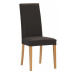 Jídelní celočalouněná židle Stima Nancy - PU kůže nebo látka, více barev Varianta 4 - tmavě hněd