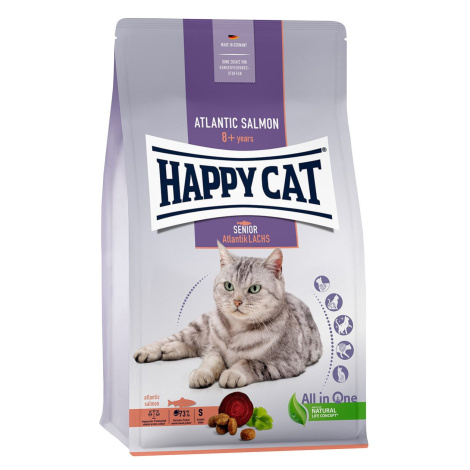 Happy Cat Senior atlantský losos 4 kg