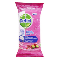 Dettol antibakteriální čistící ubrousky Granátové jablko a limetka 60 ks