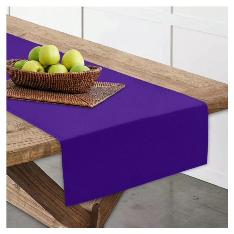 Ubrus - běhoun na stůl MANUEL fialová více rozměrů Mybesthome Rozměr: 40x140 cm